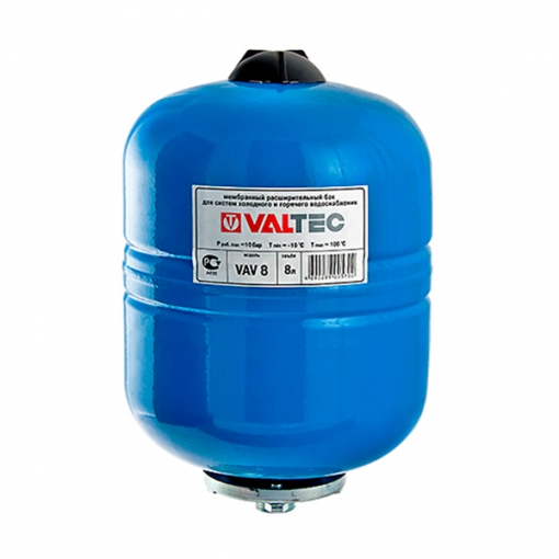 Бак мембранный для водоснабжения Valtec 12 л, синий