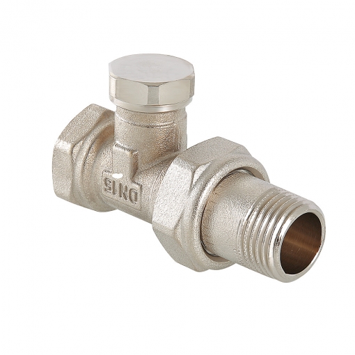 Запорный клапан радиаторный прямой "обратка" 1/2'' AQUALINK