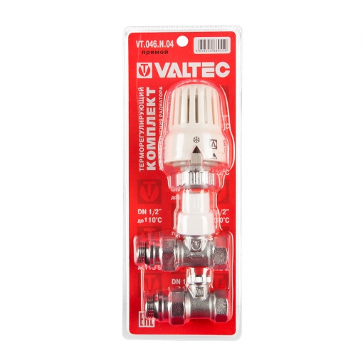 Комплект терморегулирующего оборудования прямой 1/2'', Valtec