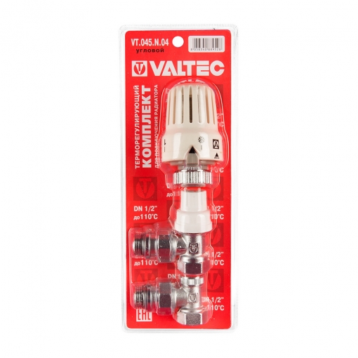Комплект терморегулирующего оборудования угловой 1/2'', Valtec