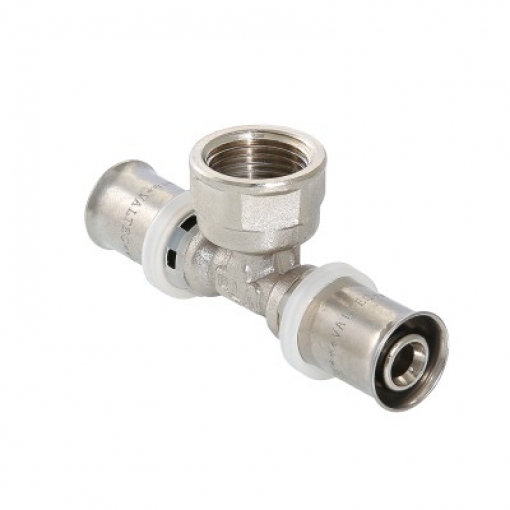 Тройник пресс Valtec с внутренней резьбой 20x1/2''