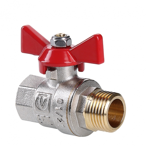 Кран шаровой Valtec 3/4'', бабочка, вн/нар