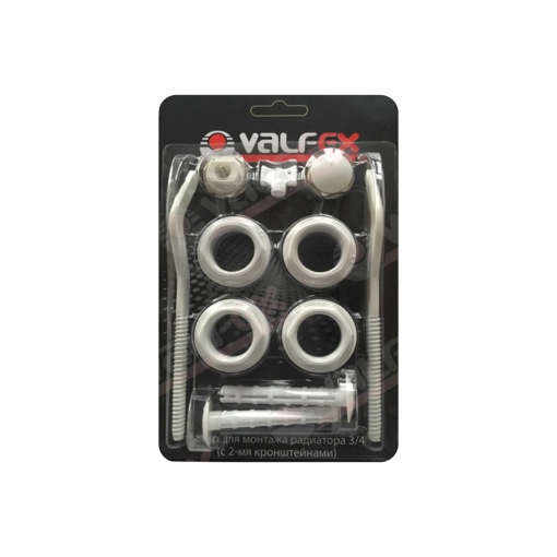 Комплект для монтажа радиаторов с 2-мя кронштейнами 3/4", VALFEX