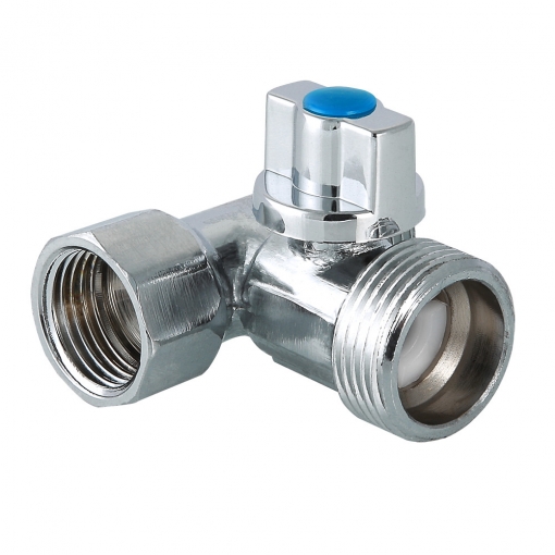 Кран тройник шаровой для подключения сантех.приборов Valtec 1/2/'x3/4''x1/2''